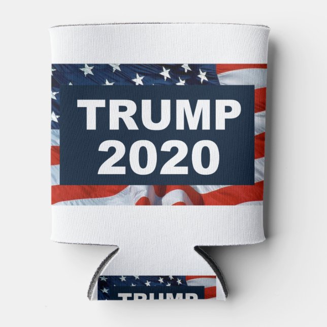 Trump 2020 American Fag Can Cooler (Front)