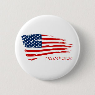 Trump 2020 American Flag Popular 6 Cm Round Badge