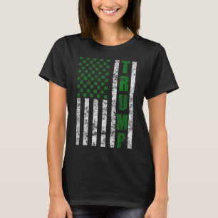 Trump 2020 American Flag Vintage St. Patricks Day T-Shirt