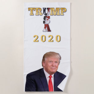 Trump 2020 beach towel