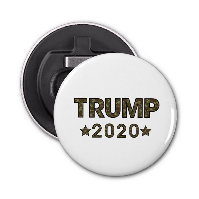 Trump 2020 Camouflage Election Bottle Opener (Front)