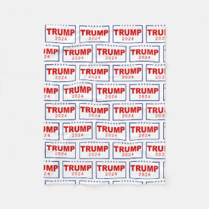 Trump 2020 Classic Rectangle Logo Fleece Blanket