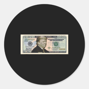Trump 2020 Dollar Classic Round Sticker