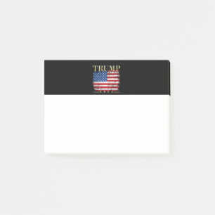 Trump 2020 Elegant Gold Vintage Flag Post-it Notes