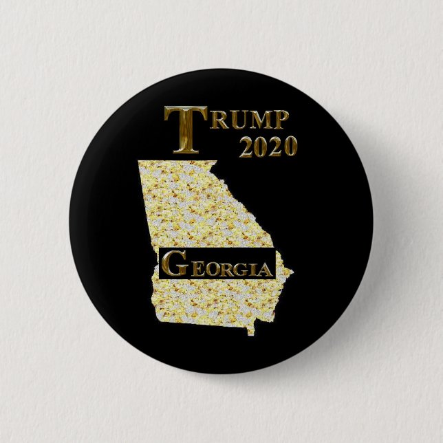 TRUMP 2020 GEORGIA 6 CM ROUND BADGE (Front)