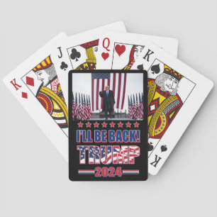 Trump 2020 Ill Be Back Playing Cards