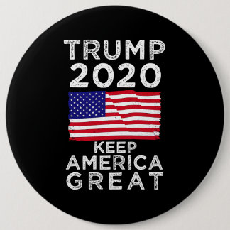 Trump 2020 : Keep America Great 6 Cm Round Badge