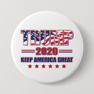 Trump 2020 Keep America Great 7.5 Cm Round Badge