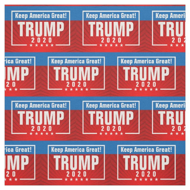 Trump 2020 Keep America Great Stars Frame Fabric (Swatch)