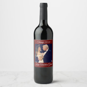 Trump 2020 - Keep America Great Wine Label