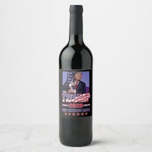 Trump 2020 Keep America great Wine Label