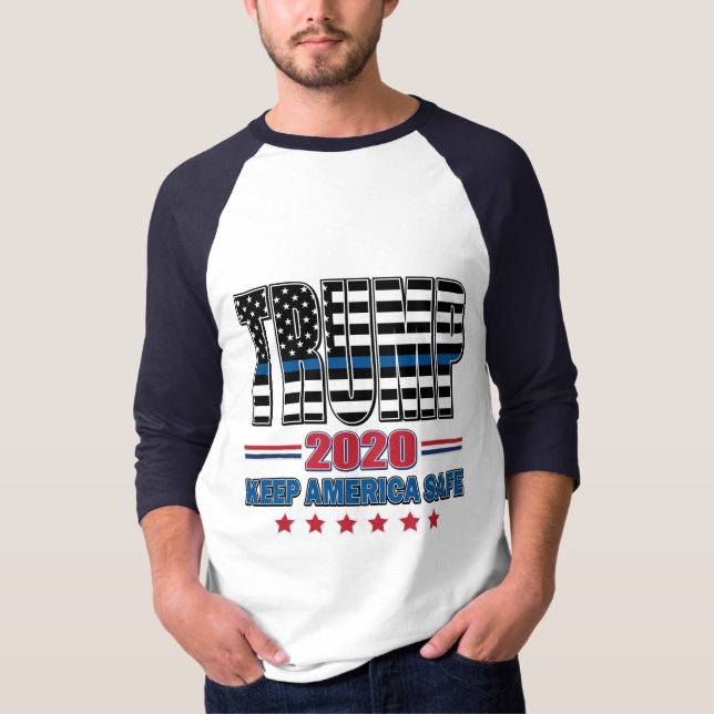 Trump 2020 Keep America Safe T-Shirt (Front)