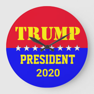 TRUMP 2020 LARGE CLOCK