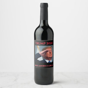Trump 2020 Make America Great Wine Label