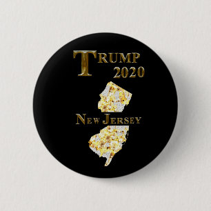 TRUMP 2020 NEW JERSEY 6 CM ROUND BADGE