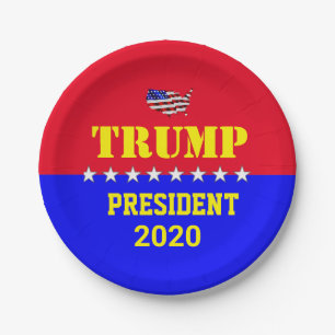 TRUMP 2020 PAPER PLATE