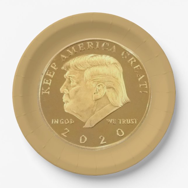 TRUMP 2020 PAPER PLATE (Front)