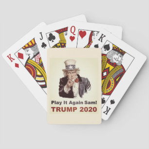 Trump 2020 Play it Again Sam popular Playing Cards