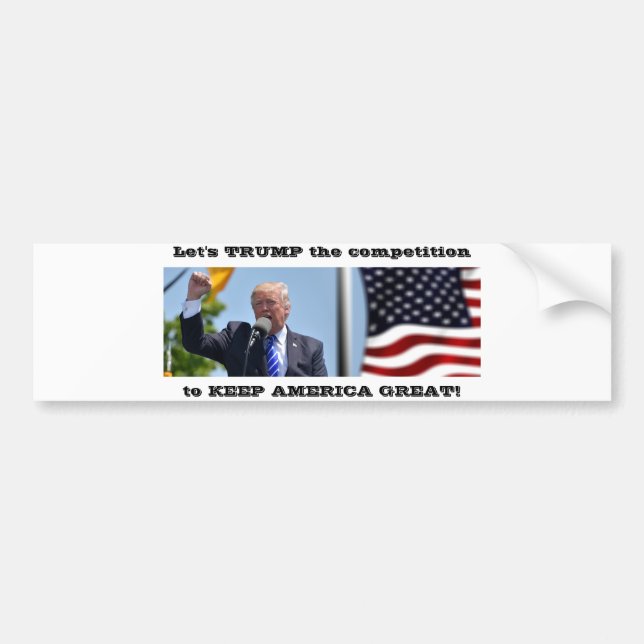 Trump 2020 Presidential Elections Bumper Sticker (Front)
