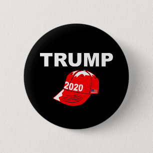 Trump 2020 Red Cap Re-elect President Campaign 6 Cm Round Badge