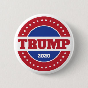 Trump 2020 Red White and Blue 6 Cm Round Badge