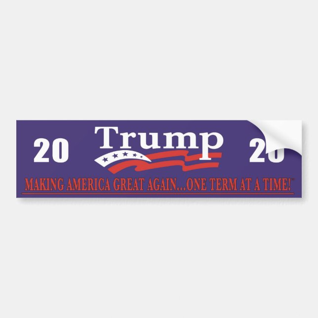 Trump 2020 Reelection Bumper Sticker (Front)