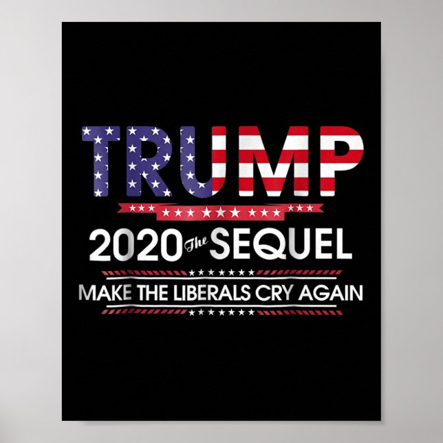 Trump 2020 The Sequel Make Liberals Cry Again  Poster (Front)