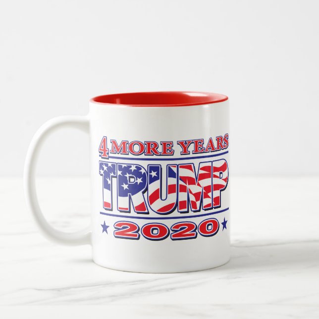Trump 2020 Two-Tone coffee mug (Left)