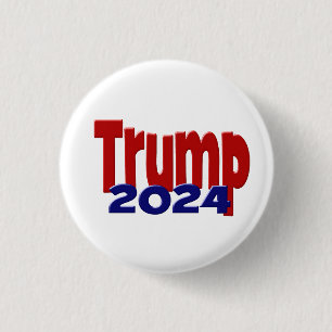 Trump 2024 3 cm round badge