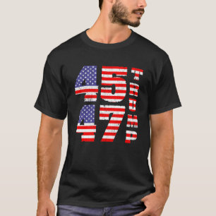 Trump 2024 45 47 anti Biden pro trump  T-Shirt