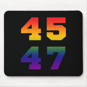 Trump 2024 45 47 Lgbt Pride Flag Rainbow 45 47 Mouse Pad