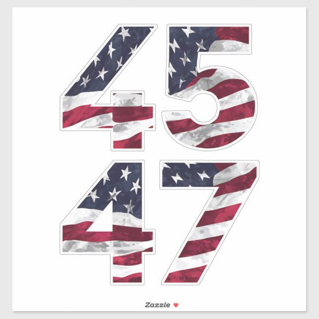 Trump 2024 45 47 Vintage USA (Sheet)