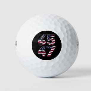 Trump 2024 45 47 Vintage USA Golf Balls