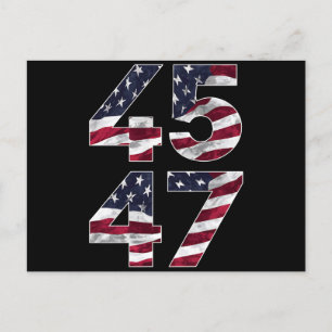 Trump 2024 45 47 Vintage USA Postcard