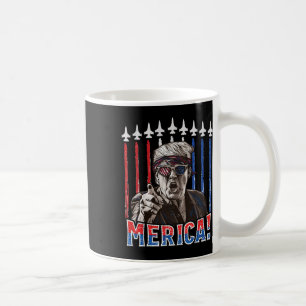 Trump 2024 4th Of July Patriotic American Flag Mer Coffee Mug