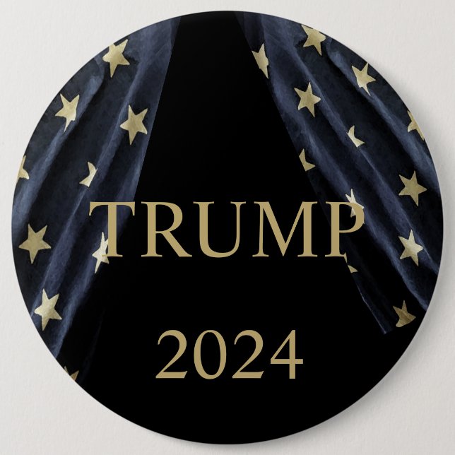 TRUMP 2024 6 CM ROUND BADGE (Front)
