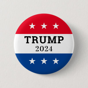Trump 2024 6 cm round badge