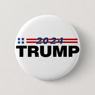 Trump 2024 6 cm round badge