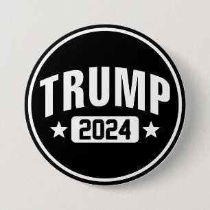 Trump 2024 7.5 cm round badge