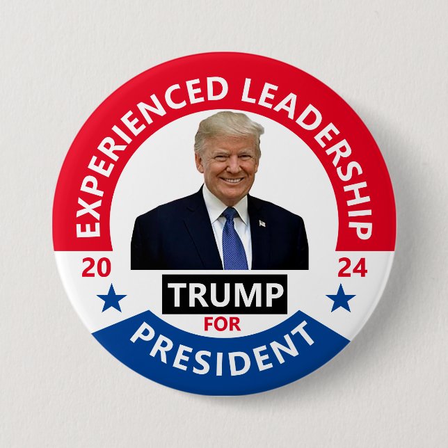 TRUMP 2024 7.5 CM ROUND BADGE (Front)