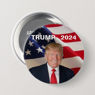 Trump 2024 7.5 cm round badge