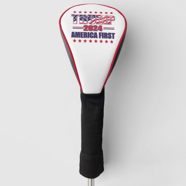 Trump 2024 America First Golf Head Cover (Front)