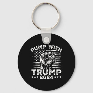 Trump 2024 American Flag Pump With Donald Trump Fi Key Ring