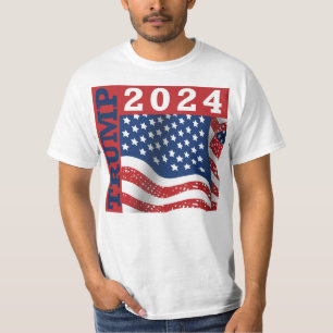 Trump 2024 American Flag T-Shirt