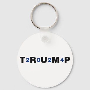 Trump 2024 Blue Key Ring