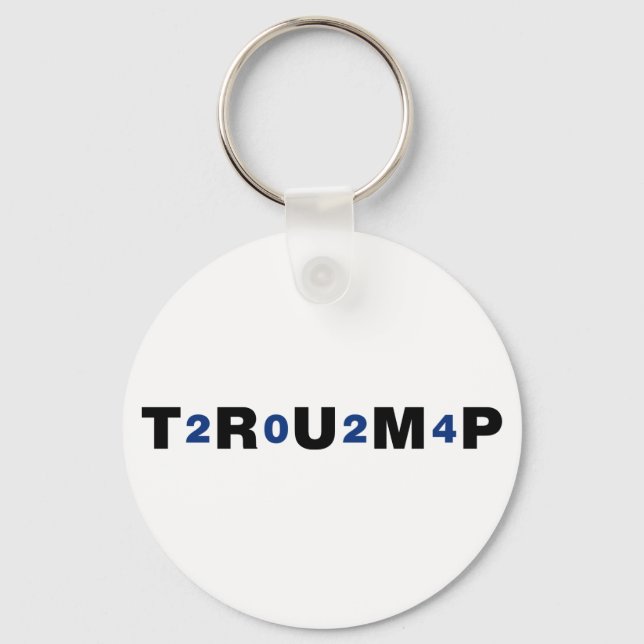 Trump 2024 Blue Key Ring (Front)