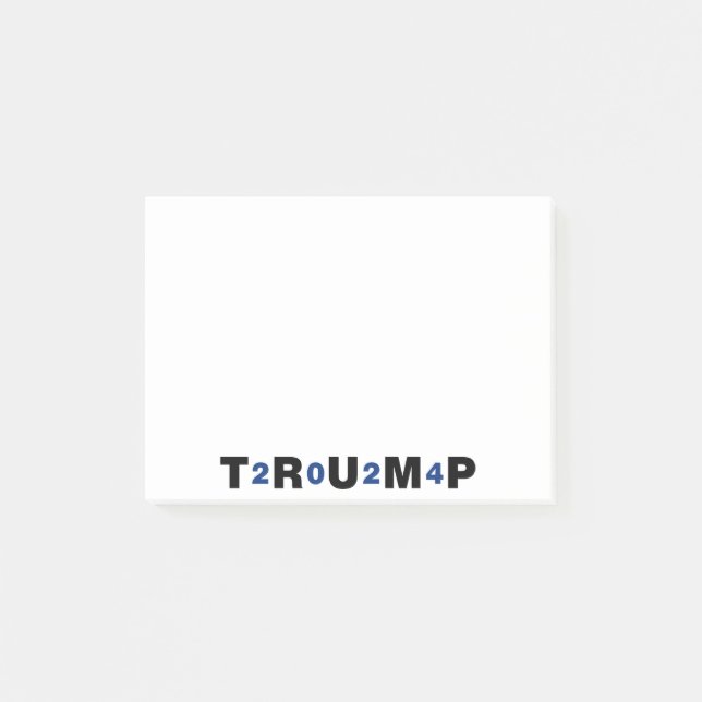Trump 2024 Blue Post-it Notes (Front)