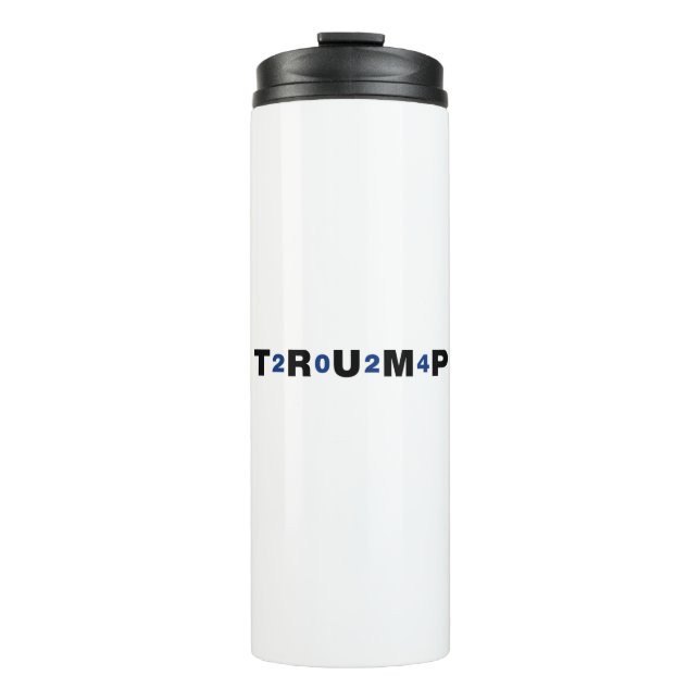 Trump 2024 Blue Thermal Tumbler (Front)