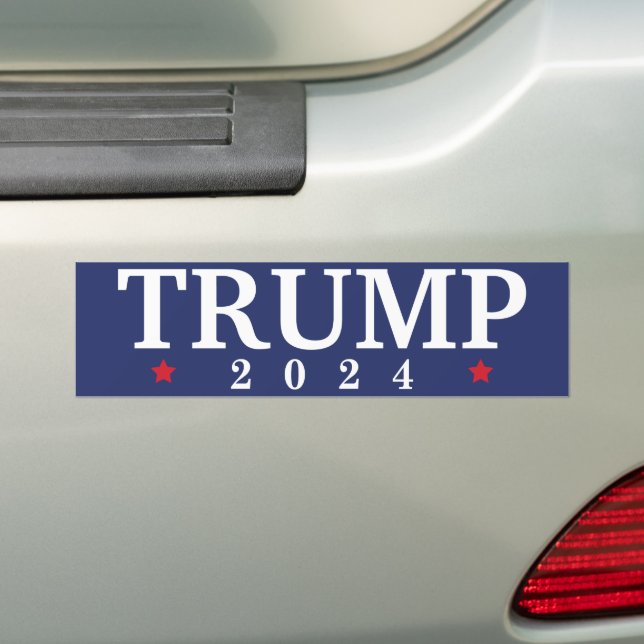 Trump 2024 bumper sticker (On Car)