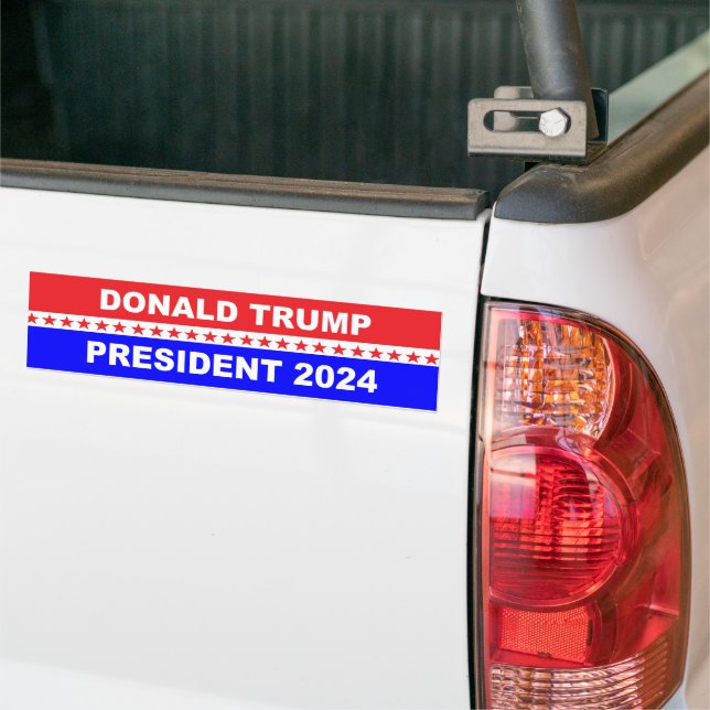 Trump 2024 bumper sticker (On Truck)